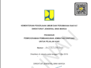 Prosedur Pemrograman Pembangunan Jembatan Gantung Untuk Pejalan Kaki