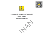 SOP/UPM/DJBM-158 Tentang Standar Operasional Prosedur Advis Teknis