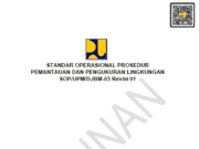 SOP/UPM/DJBM-03 Revisi 01 tentang Pemantauan dan Pengukuran Lingkungan