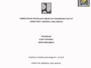 SOP/UPM/DJBM-03 tentang Prosedur Audit Internal