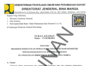 Surat Edaran No. 03/SE/Db/2016 tentang Prosedur Persetujuan Penggunaan Teknologi Baru/Komplek/Non Standar dan/atau Spesifikasi Khusus di Lingkungan Direktorat Jenderal Bina Marga