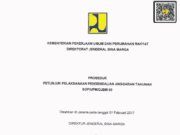 SOP/UPM/DJBM-30 tentang Prosedur Petunjuk Pelaksanaan Pengendalian Anggaran Tahunan