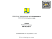 SOP/UPM/DJBM-50 tentang Prosedur Penetapan Pokja ULP