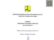 SOP/UPM/DJBM-84 tentang Prosedur Pengawasan Pelaksanaan Mobilisasi
