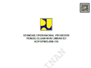 SOP/UPM/DJBM-156 tentang Prosedur Pengelolaan Non Limbah B3
