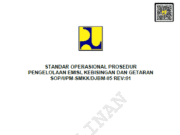 SOP/UPM-SMKK/DJBM-05 Rev:01 tentang Prosedur Pengelolaan Emisi, Debu, Kebisingan dan Getaran