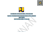 SOP/UPM/DJBM-71 Rev: 01 Standar Operasional Prosedur Rapat Persiapan Penunjukan (Pre Award Meeting)