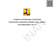 SOP/UPM/DJBM-61 Rev:01 Standar Operasional Prosedur Pengadaan Langsung Barang/Jasa Lainnya