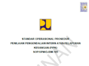 SOP/UPM/DJBM-185 tentang Standar Operasional Prosedur Penilaian Pengendalian Intern Atas Pelaporan Keuangan (PIPK)