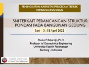 SNI PERANCANGAN STRUKTUR PONDASI PADA BANGUNAN GEDUNG