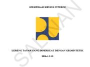 LERENG TANAH YANG DIPERKUAT DENGAN GEOSINTETIK