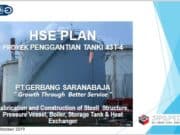HSE Plan Proyek Penggantian Tanki