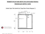 PERHITUNGAN RAB (RENCANA ANGGARAN BIAYA) PEKERJAAN SEPTIC TANK