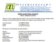 BERITA ACARA FINAL QUANTITY