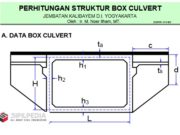 PERHITUNGAN STRUKTUR BOX CULVERT