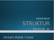 Desain Balok Crane