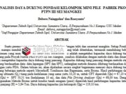 ANALISIS DAYA DUKUNG PONDASI KELOMPOK MINI PILE