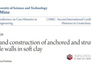 Design and construction of anchored and strutted sheet pile walls in soft clay