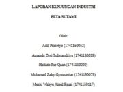 LAPORAN KUNJUNGAN INDUSTRI PLTA