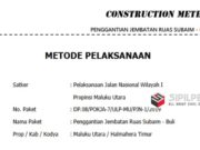 Metode Pelaksanaan Pekerjaan Jembatan
