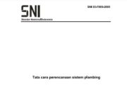 Tata Cara Perencanaan Sistem Plambing