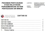 PEDOMAN PENYUSUNAN STUDI KELAYAKAN PENGEMBANGAN SISTEM PENYEDIAAN AIR MINUM