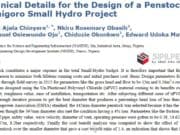 Technical Details for the Design of a Penstock for Kuchigoro Small Hydro Project