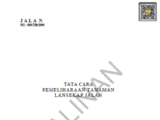 Tata Cara Pemeliharaan Tanaman Lansekap Jalan (009/TBt/1995)
