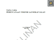 Tata Cara Perencanaan Teknik Lansekap Jalan (033/T/BM/1996)