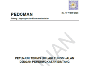 11/P/BM/2023 Pedoman Petunjuk Teknis Uji Laik Fungsi Jalan Dengan Pemeringkatan Bintang