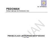 14/P/BM/2023 Pedoman Pengelolaan Lingkungan Hidup Bidang Jalan
