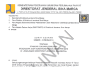 Standar Dokumen Pemilihan Pengadaan Jasa Konstruksi Tahun Anggaran 2019 Di Lingkungan Direktorat Jenderal Bina Marga (No. 01/SE/Db/2019)