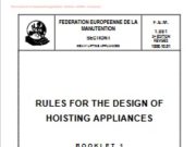 RULES FOR THE DESIGN OF HOISTING APPLIANCES