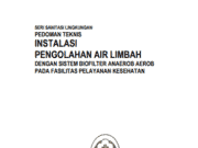 PEDOMAN TEKNIS IPAL 2011