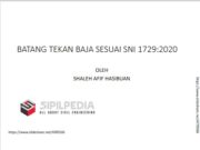 BATANG TEKAN BAJA SESUAI SNI 1729:2020