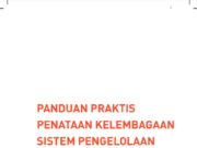 PANDUAN PRAKTIS PENATAAN KELEMBAGAAN SISTEM PENGELOLAAN PERSAMPAHAN