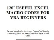 120+ USEFUL EXCEL MACRO CODES FOR VBA BEGINNERS