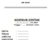 ADDENDUM KONTRAK