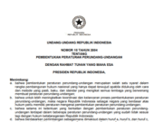 UNDANG-UNDANG REPUBLIK INDONESIA NOMOR 10 TAHUN 2004 TENTANG PEMBENTUKAN PERATURAN PERUNDANG-UNDANGAN