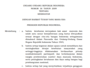 UNDANG-UNDANG REPUBLIK INDONESIA NOMOR 36 TAHUN 2009 TENTANG KESEHATAN
