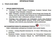 Spesifikasi Teknis Pekerjaan Pemeliharaan Kontainer Sampah