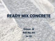 READY MIX CONCRETE