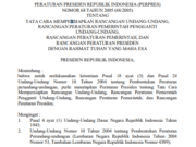 PERATURAN PRESIDEN REPUBLIK INDONESIA (PERPRES) NOMOR 68 TAHUN 2005 (68/2005) TENTANG TATA CARA MEMPERSIAPKAN RANCANGAN UNDANG-UNDANG, RANCANGAN PERATURAN PEMERINTAH PENGGANTI UNDANG-UNDANG, RANCANGAN PERATURAN PEMERINTAH, DAN RANCANGAN PERATURAN PRESIDEN