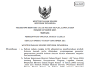 MENTERI DALAM NEGERI REPUBLIK INDONESIA PERATURAN MENTERI DALAM NEGERI REPUBLIK INDONESIA NOMOR 53 TAHUN 2011 TENTANG PEMBENTUKAN PRODUK HUKUM DAERAH