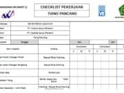 CHECKLIST PEKERJAAN TIANG PANCANG