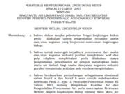 PERATURAN MENTERI NEGARA LINGKUNGAN HIDUP NOMOR 10 TAHUN 2007 TENTANG BAKU MUTU AIR LIMBAH BAGI USAHA DAN/ATAU KEGIATAN INDUSTRI PURIFIED TEREPHTHALIC ACID DAN POLY ETHYLENE TEREPHTHALATE
