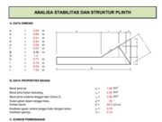 ANALISA STABILITAS DAN STRUKTUR PLINTH