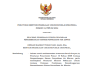 PERATURAN MENTERI PEKERJAAN UMUM REPUBLIK INDONESIA NOMOR 18/PRT/M/2012 TENTANG PEDOMAN PEMBINAAN PENYELENGGARAAN PENGEMBANGAN SISTEM PENYEDIAAN AIR MINUM