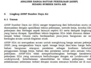 ANALISIS HARGA SATUAN PEKERJAAN (AHSP) BIDANG SUMBER DAYA AIR