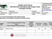 SKEMA SERTIFIKASI SNI 8640:2018 Spesifikasi Bata Ringan Untuk Pasangan Dinding